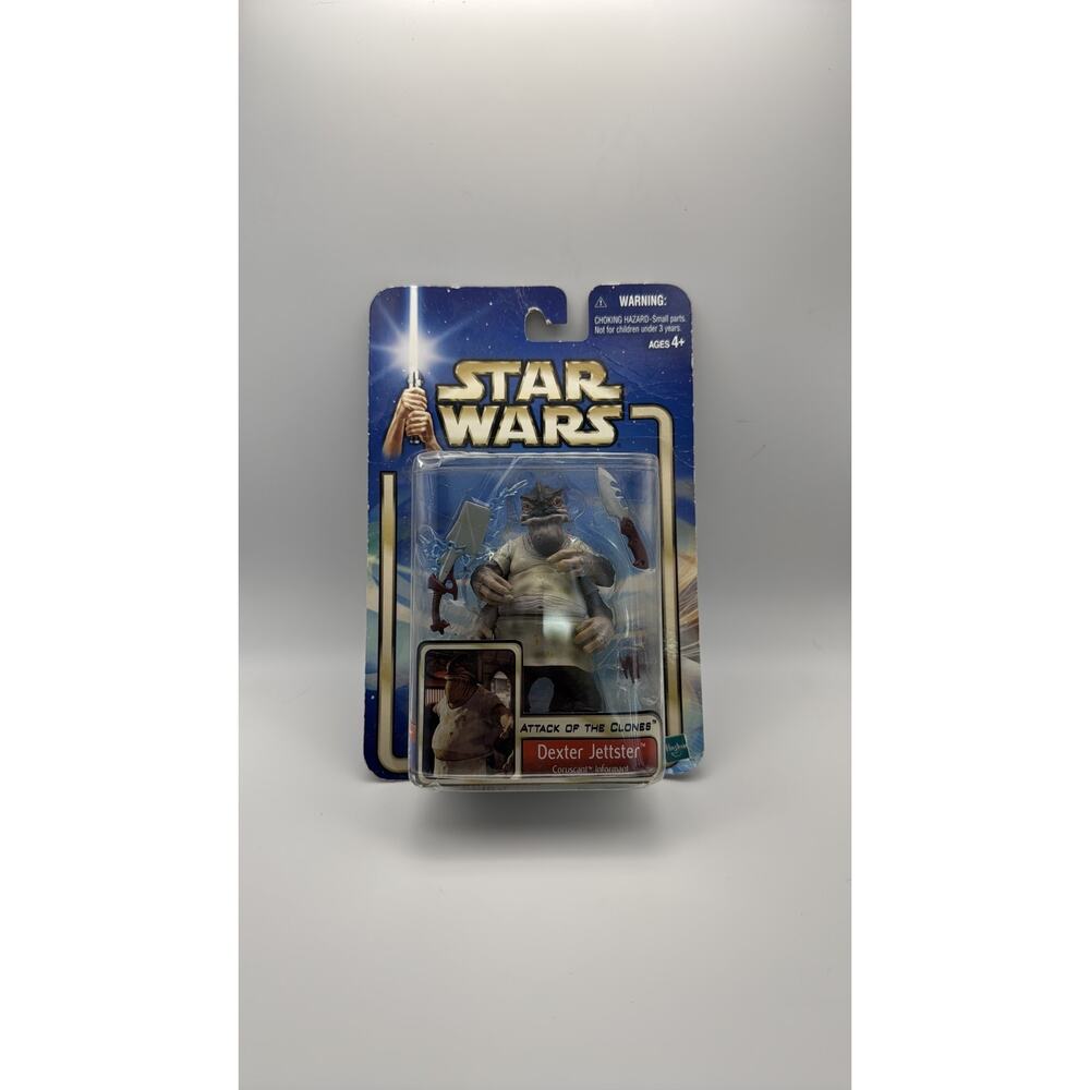 Star Wars AOTC Dexter Jettster Coruscant Informant‎ 3.75" Action Figure 2002